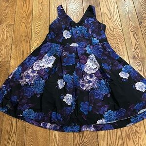 Purple floral dress